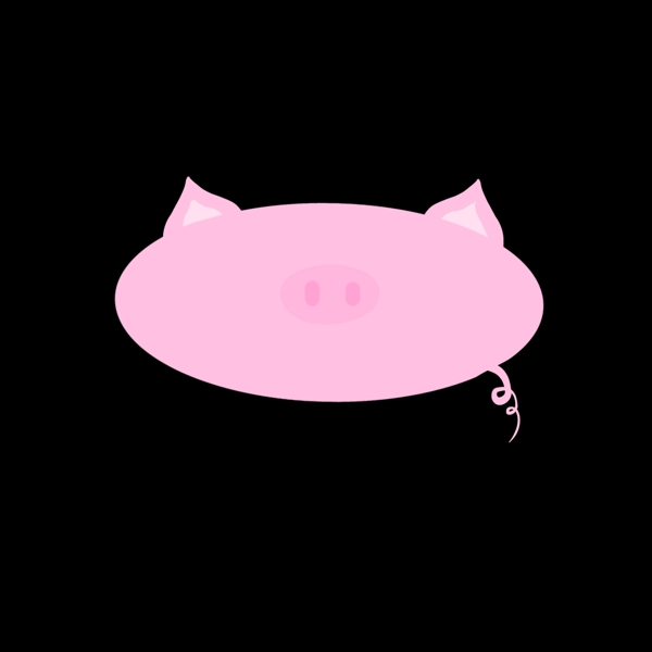 可爱猪猪动物气泡