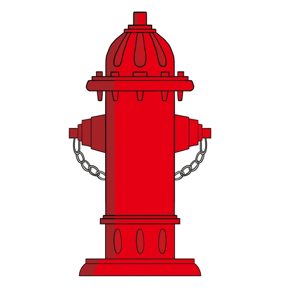 红色消防栓消防器械