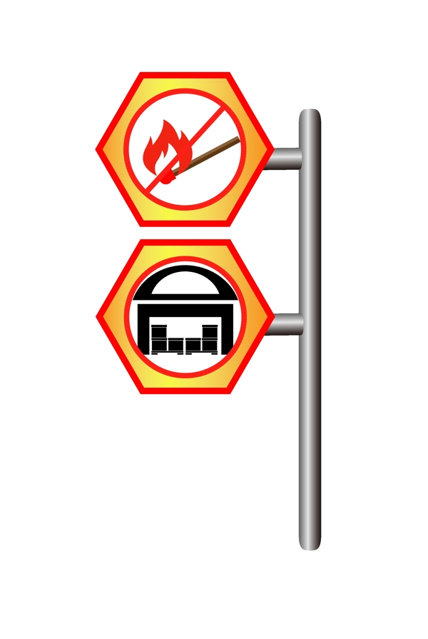 禁止防火警示牌