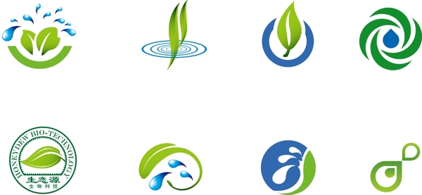 生物科技logo素材图片