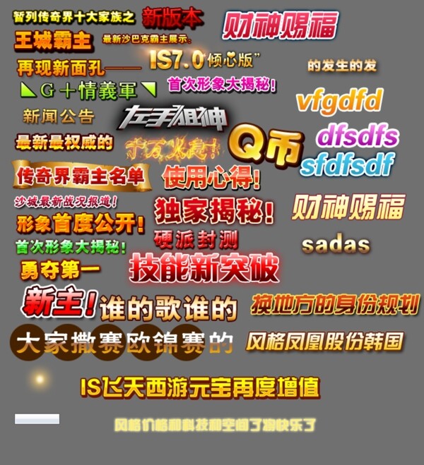 字体样式