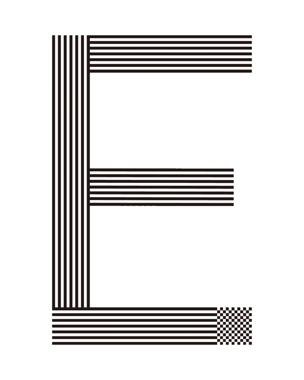 Ee字母创意设计创意字体