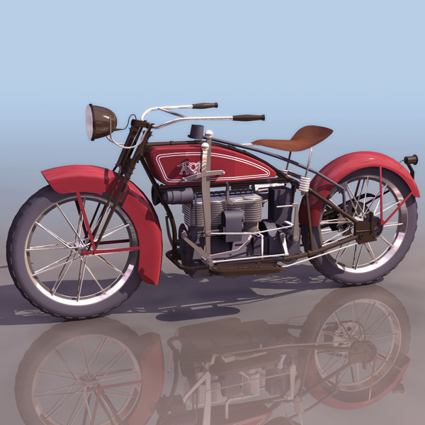 复古的摩托车模型