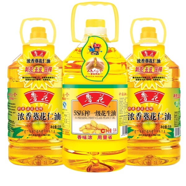 鲁花食用油桶图片