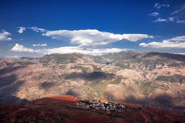 云南东川红土地风景