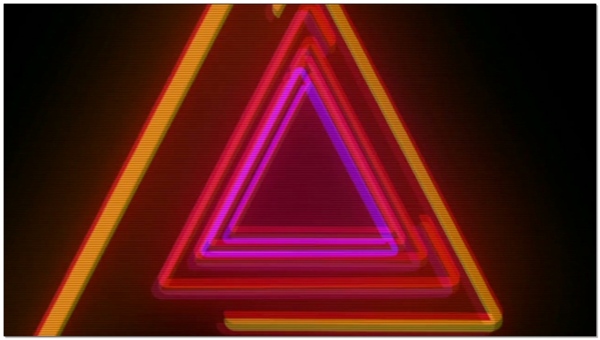 动感三角形状视频素材