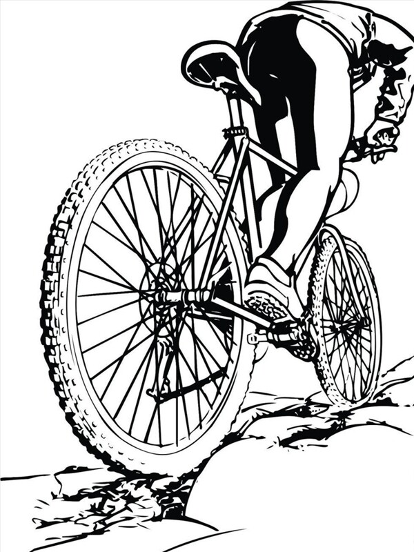 自行车骑行背影素材宣传活动模板