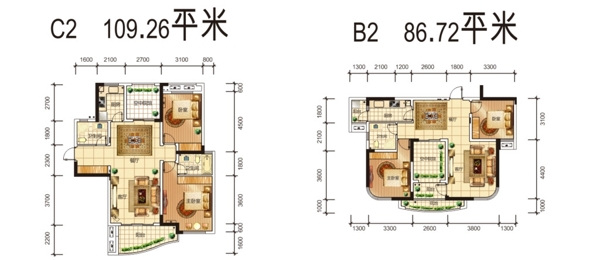 户型图填空