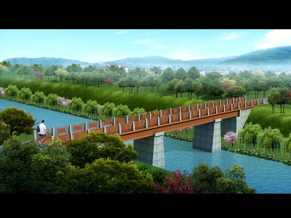 景观桥图片