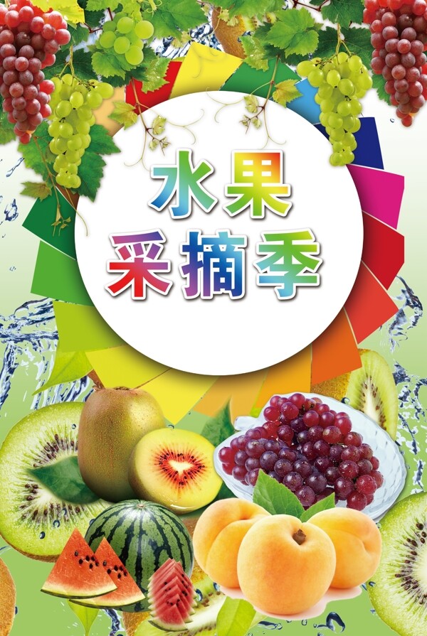水果采摘季海报