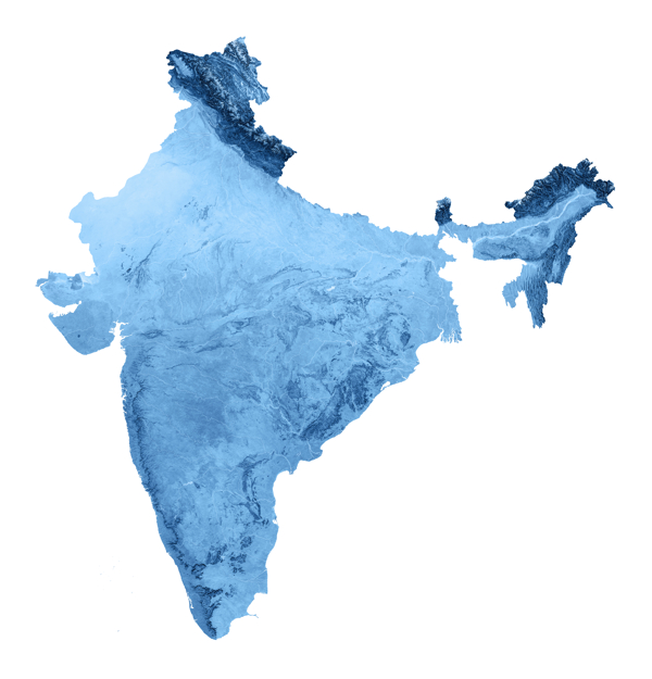 印度地图图片