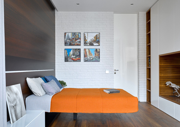 现代简约卧室背景墙设计图