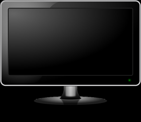 黑屏液晶显示器免抠png透明素材