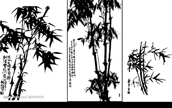 竹子矢量图图片