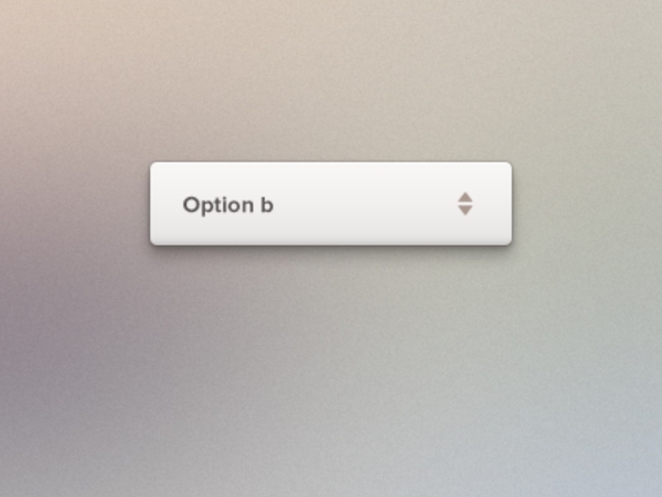 干净的白色UI下拉列表PSD