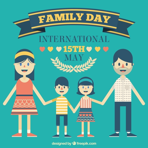 国际家庭日平面设计