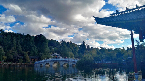 丽江黑龙潭公园风景