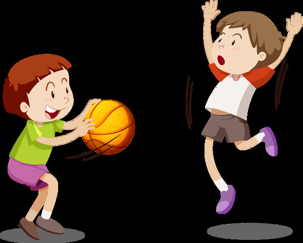 打篮球的学生小孩免抠png透明图层素材