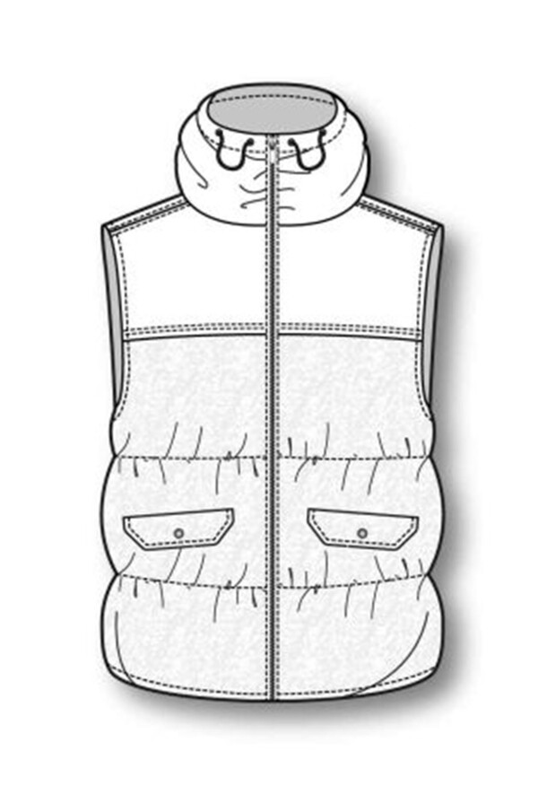 棉袄背心设计图