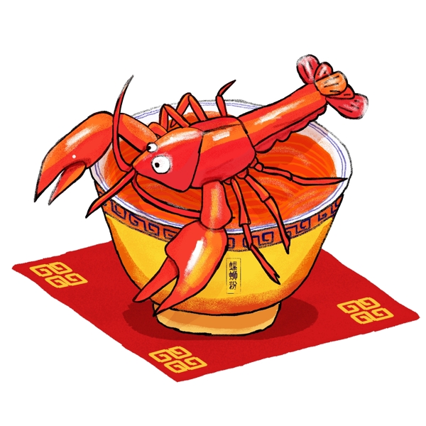 小龙虾螺蛳粉小龙虾碗螺蛳粉美食