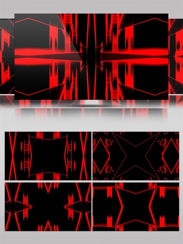 红色动感光束动态视频素材