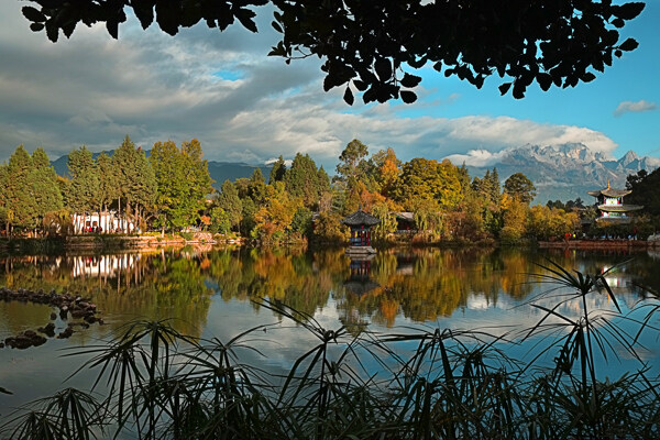 丽江黑龙潭公园风景