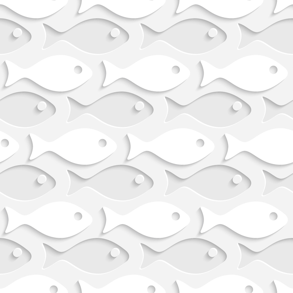白色纸鱼背景