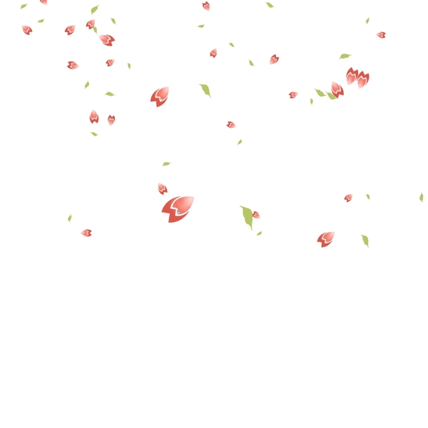 粉色的花瓣装饰插画