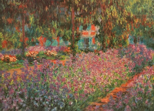 风景花卉油画图片