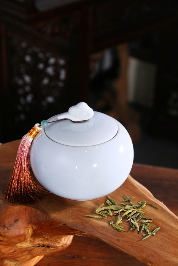 茶叶茶器摄影绿茶西湖龙井