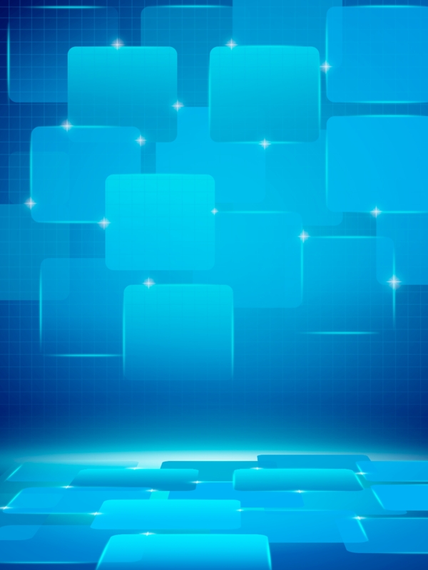 蓝色商务科技元素网格背景