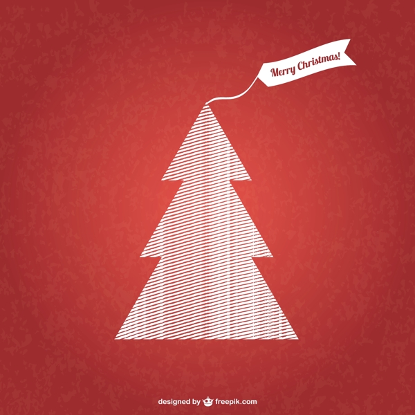 图形化的圣诞树向量
