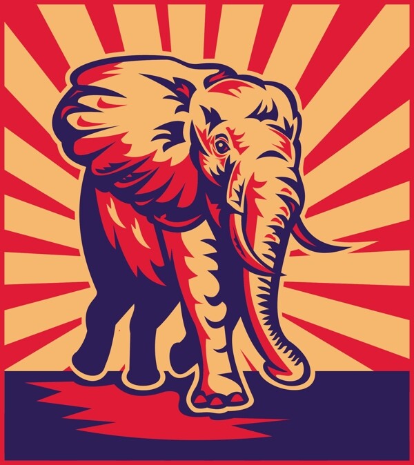 非洲大象充电