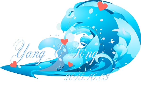 新海洋凤创意婚礼logo