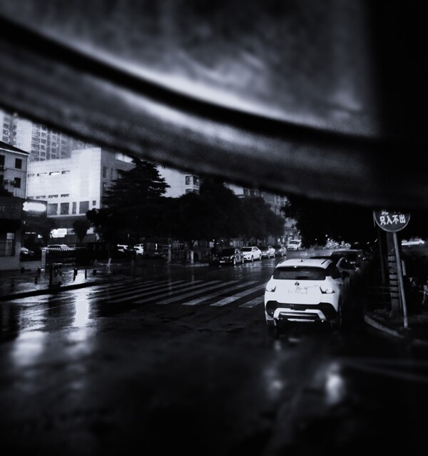 夜雨的街道