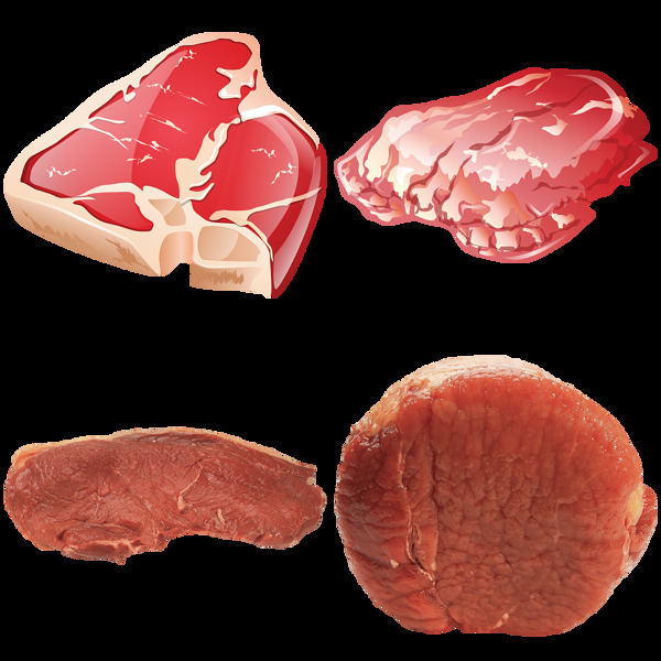 红色的肉免抠png透明图层素材
