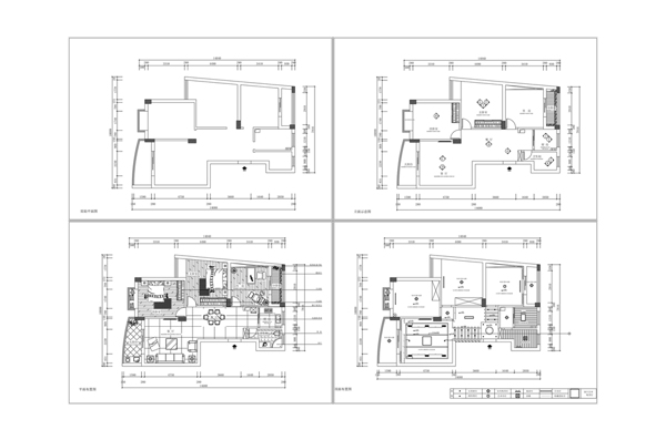 CAD两居室户型施工图
