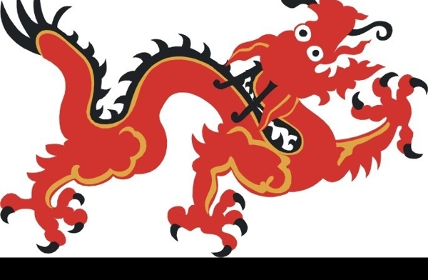 中国传统图案红龙图片