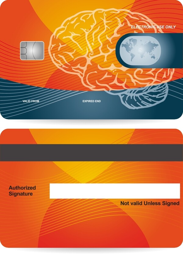 创造性的信用卡设计矢量图01