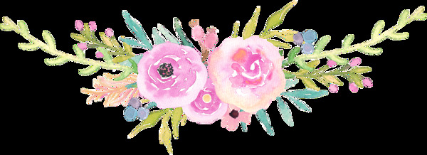 粉色花边卡通透明装饰素材