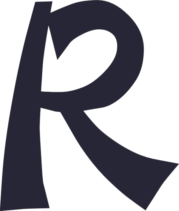 单色商标R字母素材创意元素装饰图案集合