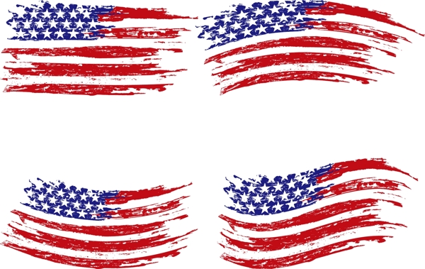 创意美国国旗设计矢量素材