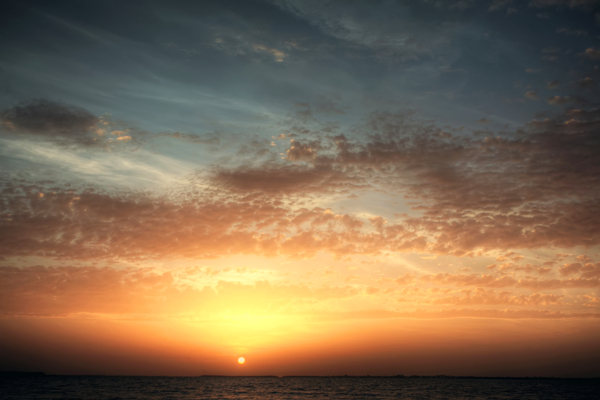 夕阳海景图片