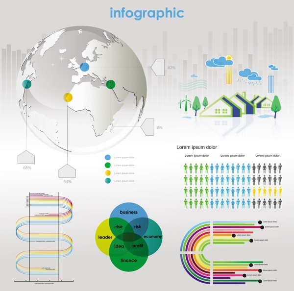 商业信息元素矢量素材01