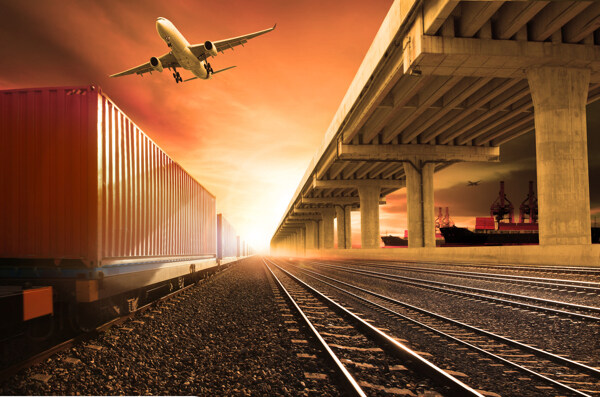 航空与铁路运输图片