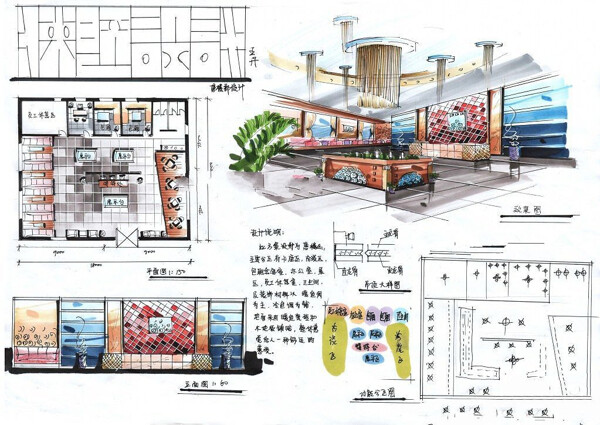 快题设计商场平面图