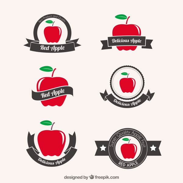 红苹果徽章