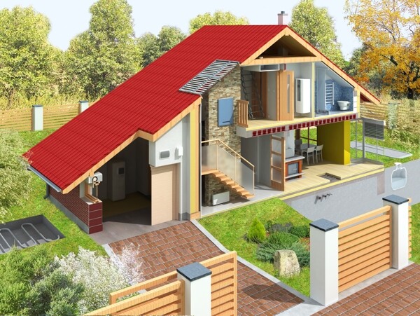欧洲房子模型图片