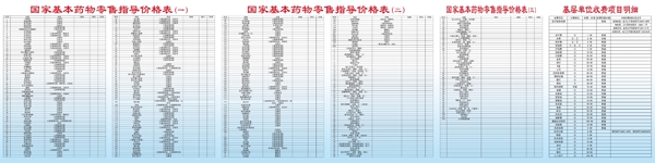 国家基本药物零售指导价格表图片