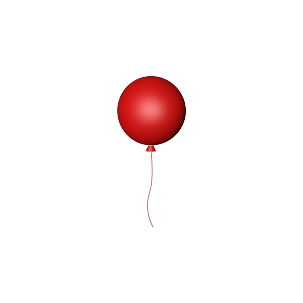 圣诞气球红色气球立体气球C4D气球